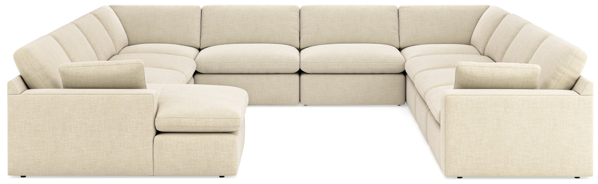 J&M Furniture - Ashley Furniture - Elyza 10-Piece Sectional - RAF 10-Piece Sectional / Linen - 10006S8