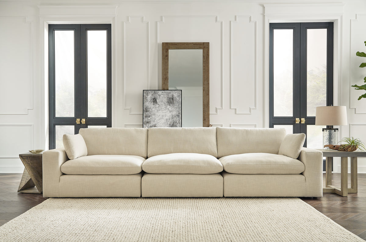 J&M Furniture - Ashley Furniture - Elyza 3-Piece Sectional Sofa - RAF 3-Piece Sectional Sofa / Linen - 10006S2