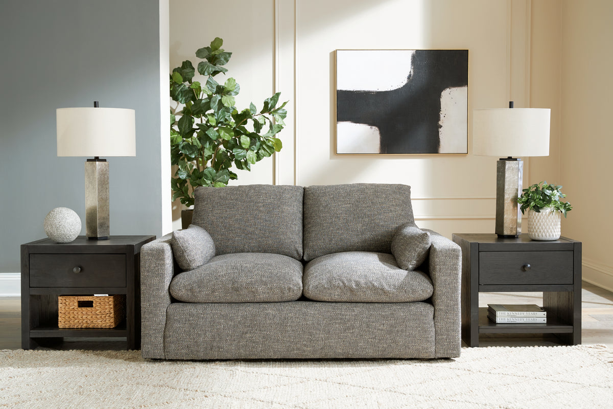 J&M Furniture - Ashley Furniture - Dramatic Loveseat - Loveseat / Granite - 1170235