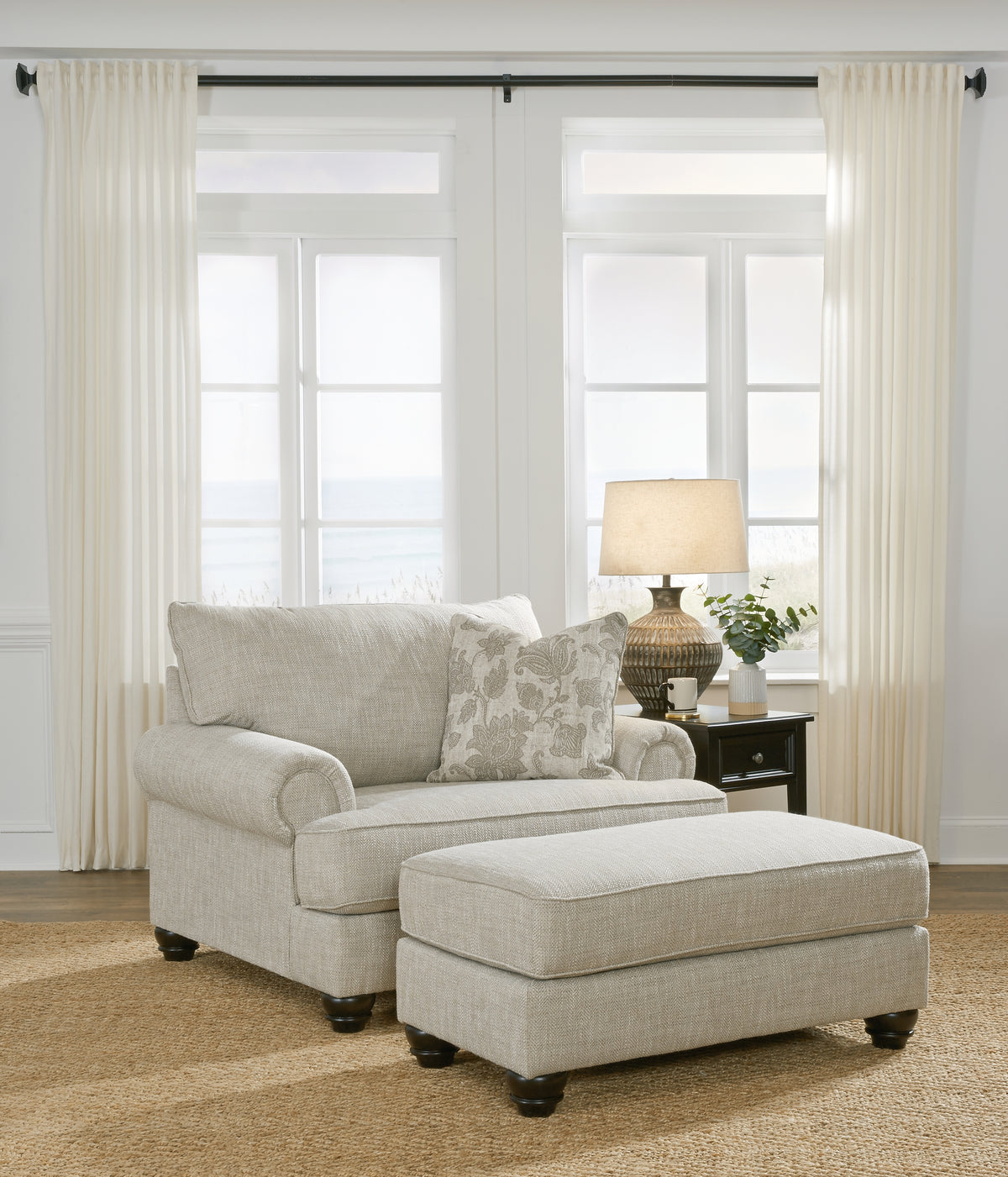 J&M Furniture - Ashley Furniture - Asanti Oversized Chair and Ottoman - Oversized Chair and Ottoman - 13201U3