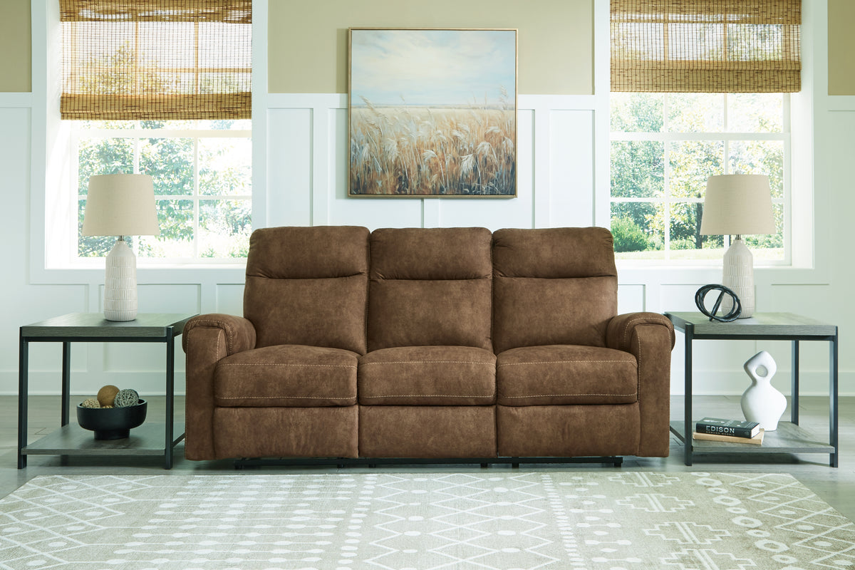 J&M Furniture - Ashley Furniture - Edenwold Reclining Sofa - Reclining Sofa / Brindle - 1380588