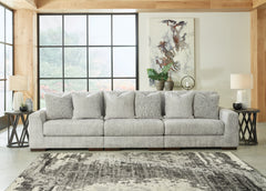 J&M Furniture - Ashley Furniture - Regent Park 3-Piece Sectional Sofa - RAF 3-Piece Sectional Sofa / Pewter - 14404S5