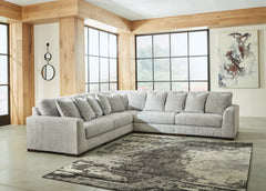 J&M Furniture - Ashley Furniture - Regent Park 5-Piece Sectional - RAF 5-Piece Sectional / Pewter - 14404S3