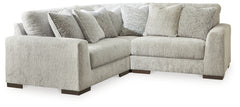 J&M Furniture - Ashley Furniture - Regent Park 3-Piece Sectional - RAF 3-Piece Sectional / Pewter - 14404S1