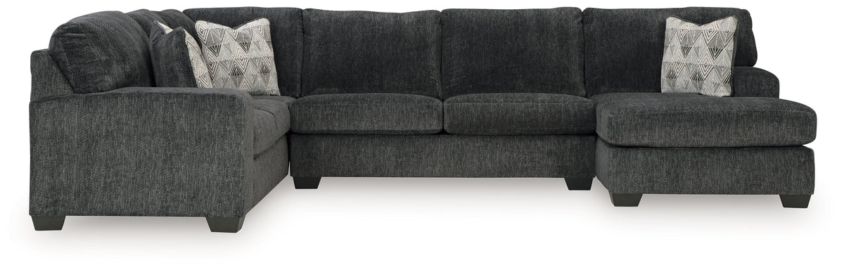 J&M Furniture - Ashley Furniture - Hollyview 3-Piece Sectional with Chaise - LAF 3-Piece Sectional with Chaise / Shadow - 15205S1