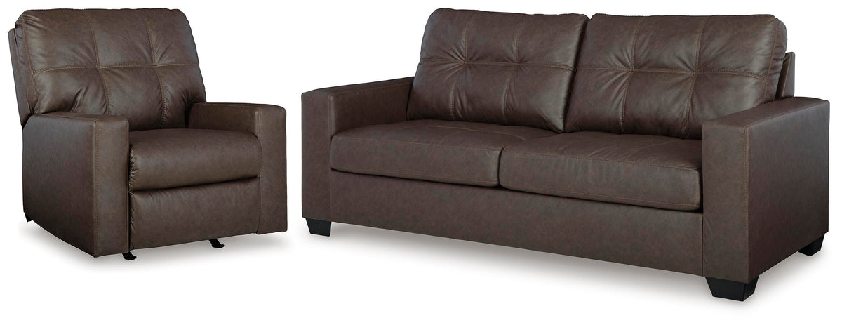 J&M Furniture - Ashley Furniture - Barlin Mills Sofa and Recliner - Sofa and Recliner - 17003U3