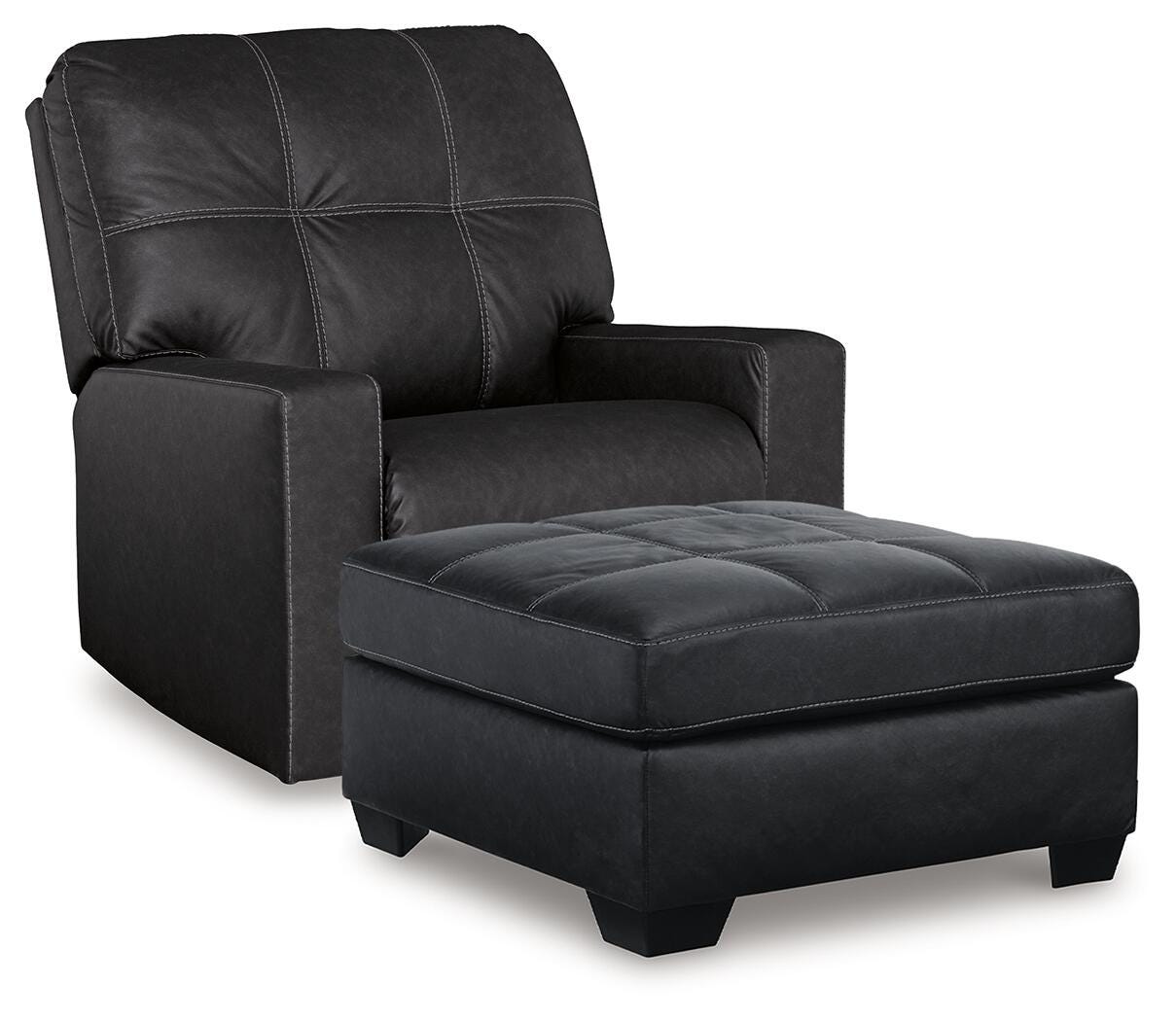 J&M Furniture - Ashley Furniture - Barlin Mills Recliner and Oversized Accent Ottoman - Recliner and Oversized Accent Ottoman - 17004U4