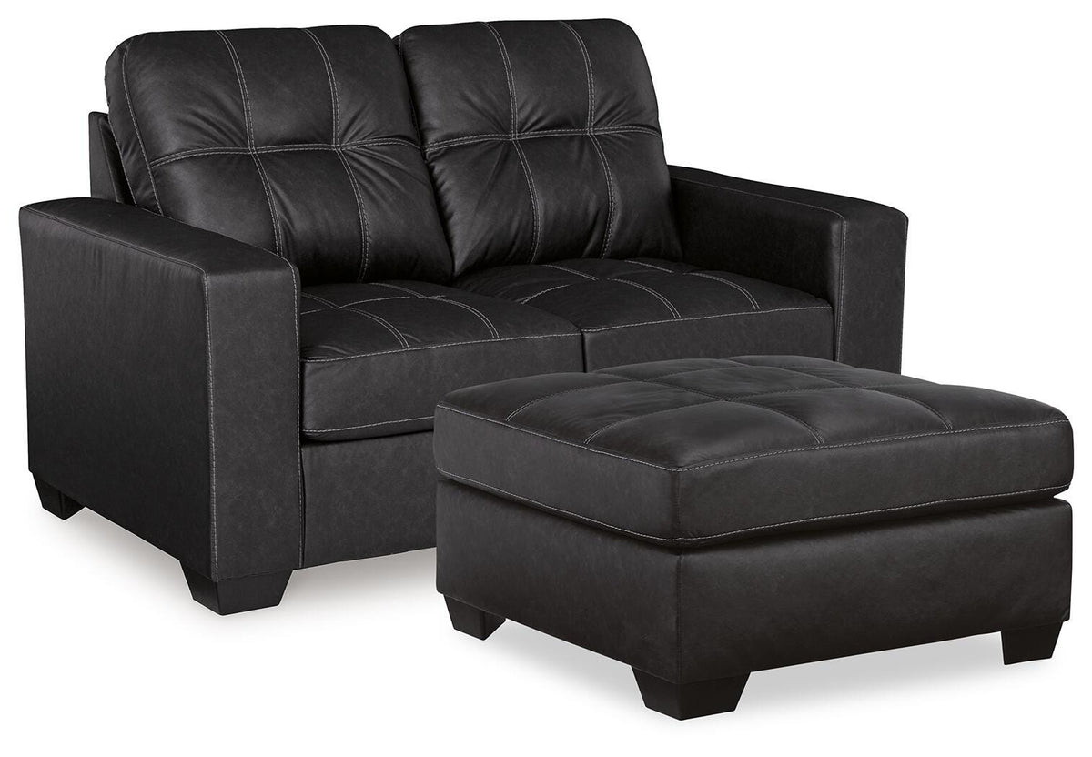 J&M Furniture - Ashley Furniture - Barlin Mills Loveseat and Oversized Ottoman - Loveseat and Oversized Ottoman - 17004U3
