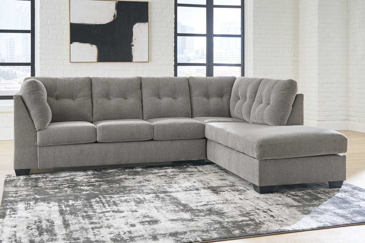 J&M Furniture - Ashley Furniture - Lanelly 2-Piece Sectional with Chaise - LAF 2-Piece Sectional with Chaise / Alloy - 17504S1