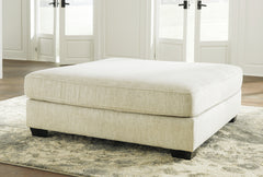 J&M Furniture - Ashley Furniture - Rawcliffe Oversized Accent Ottoman - Oversized Accent Ottoman / Parchment - 1960408