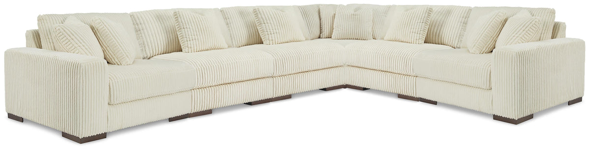 J&M Furniture - Ashley Furniture - Lindyn 6-Piece Sectional - RAF 6-Piece Sectional - 21104S20