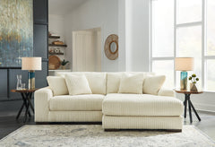J&M Furniture - Ashley Furniture - Lindyn 2-Piece Sectional with Chaise - RAF 2-Piece Sectional with Chaise / Ivory - 21104S4