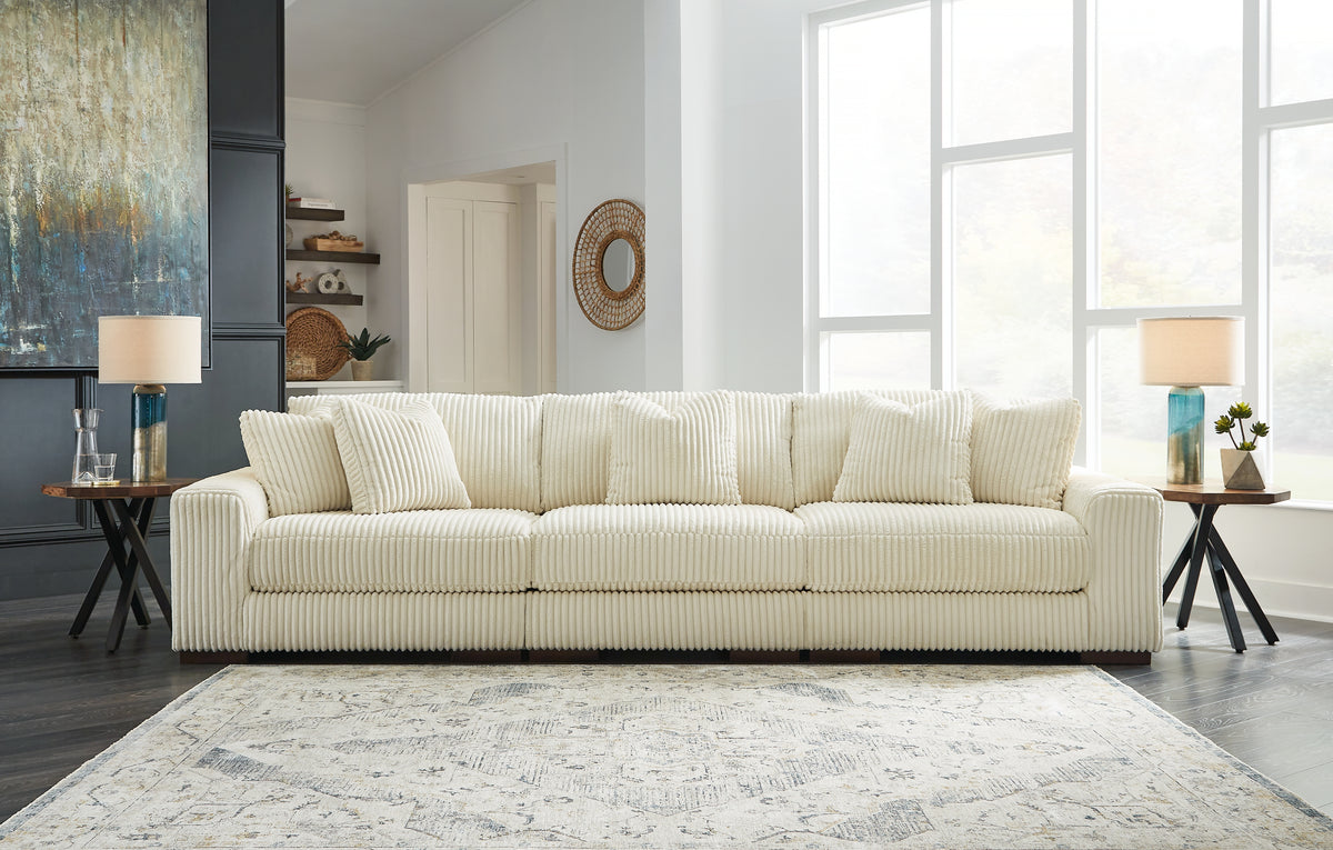 J&M Furniture - Ashley Furniture - Lindyn 3-Piece Sectional Sofa - RAF 3-Piece Sectional Sofa / Fog - 21105S14