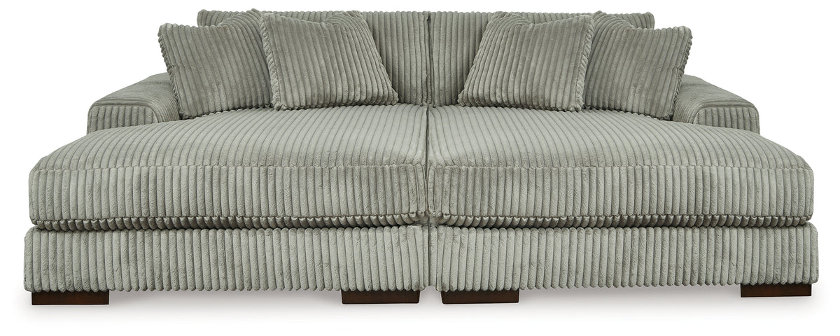J&M Furniture - Ashley Furniture - Lindyn Super Chaise - RAF Super Chaise / Ivory - 21104S16