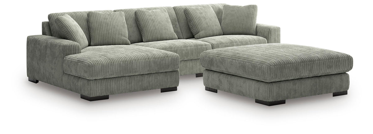 J&M Furniture - Ashley Furniture - Lindyn 3-Piece Sectional with Ottoman - 3-Piece Sectional with Ottoman - 21105U10