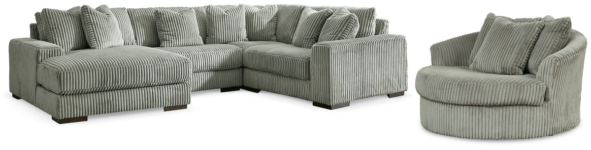J&M Furniture - Ashley Furniture - Lindyn 4-Piece Sectionals with Chair - 4-Piece Sectionals with Chair - 21105U4