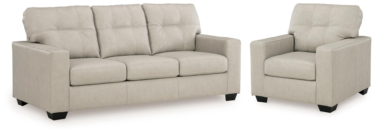 J&M Furniture - Ashley Furniture - Santorine Sofa and Chair - Sofa and Chair - 21708U1
