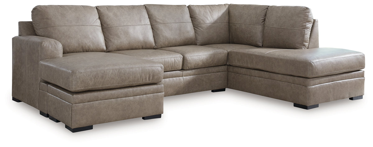J&M Furniture - Ashley Furniture - Amuleto 2-Piece Sectional with Chaise - LAF 2-Piece Sectional with Chaise / Desert - 22405S1