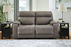 J&M Furniture - Ashley Furniture - Starbot 2-Piece Power Reclining Sectional Loveseat - 2-Piece Power Reclining Sectional Loveseat / Fossil - 23501S1