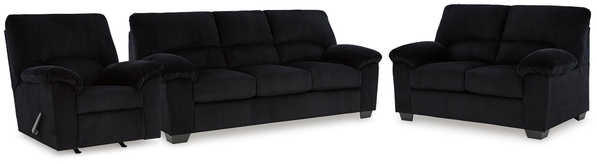 J&M Furniture - Ashley Furniture - SimpleJoy Sofa, Loveseat and Recliner - Sofa, Loveseat and Recliner - 24204U2