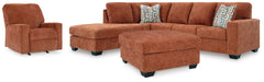 J&M Furniture - Ashley Furniture - Aviemore 2-Piece Sectional with Chaise, Recliner and Ottoman - 2-Piece Sectional with Chaise, Recliner and Ottoman - 24304U3