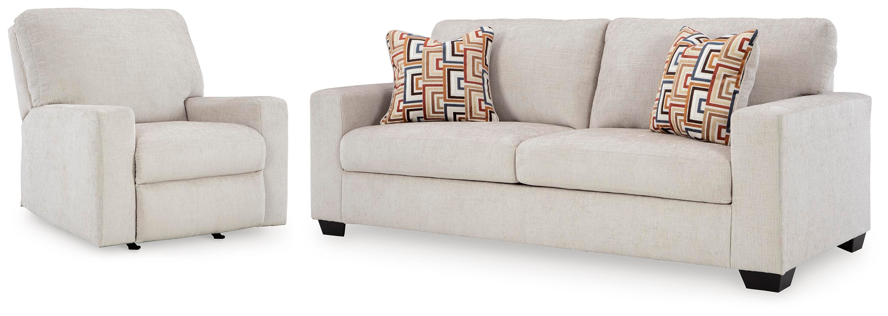 J&M Furniture - Ashley Furniture - Aviemore Sofa and Recliner - Sofa and Recliner - 24305U3