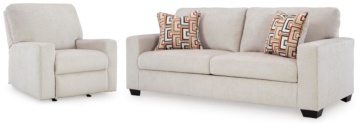 J&M Furniture - Ashley Furniture - Aviemore Sofa and Recliner - Sofa and Recliner - 24305U3