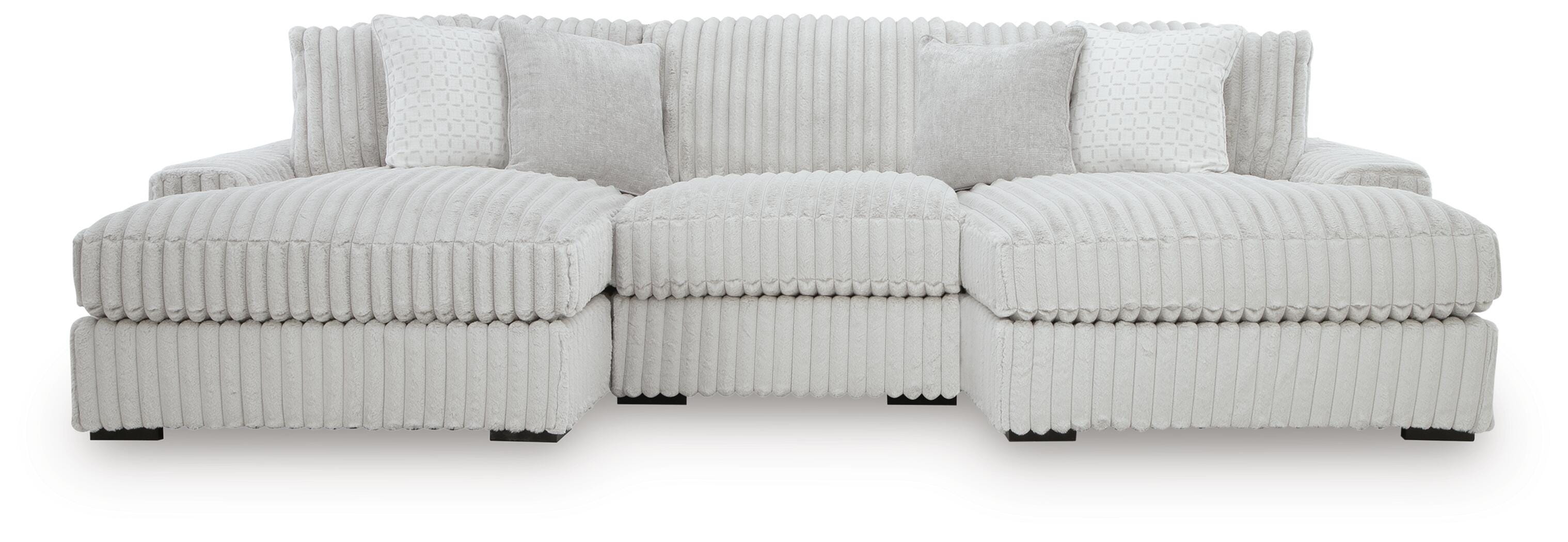 J&M Furniture - Ashley Furniture - Stupendous 3-Piece Sectional with Double Chaise - RAF 3-Piece Sectional with Double Chaise - 25903S4