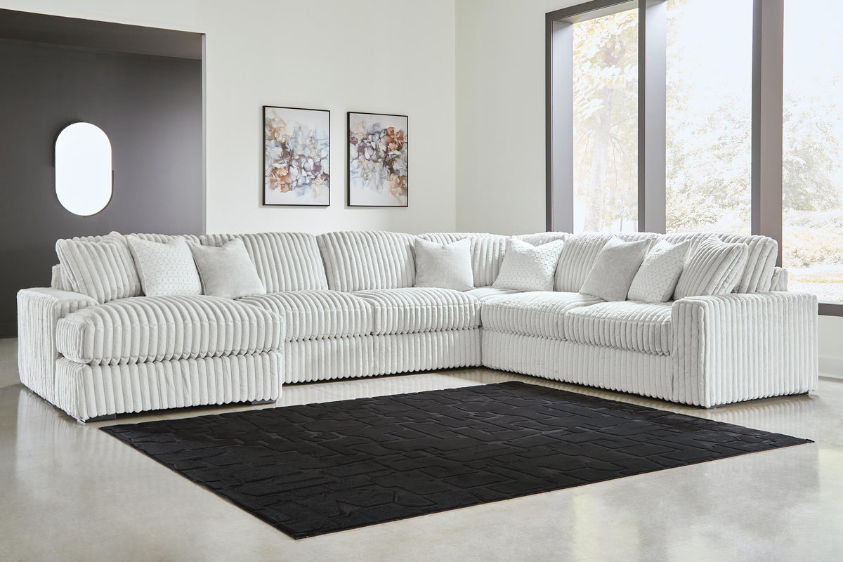 J&M Furniture - Ashley Furniture - Stupendous 5-Piece Sectional with Chaise - RAF 5-Piece Sectional with Chaise - 25903S8