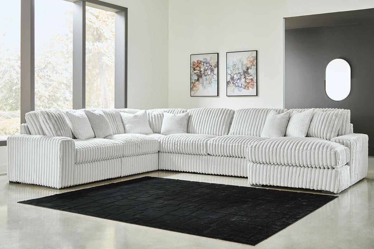 J&M Furniture - Ashley Furniture - Stupendous 6-Piece Sectional with Chaise - RAF 6-Piece Sectional with Chaise - 25903S22