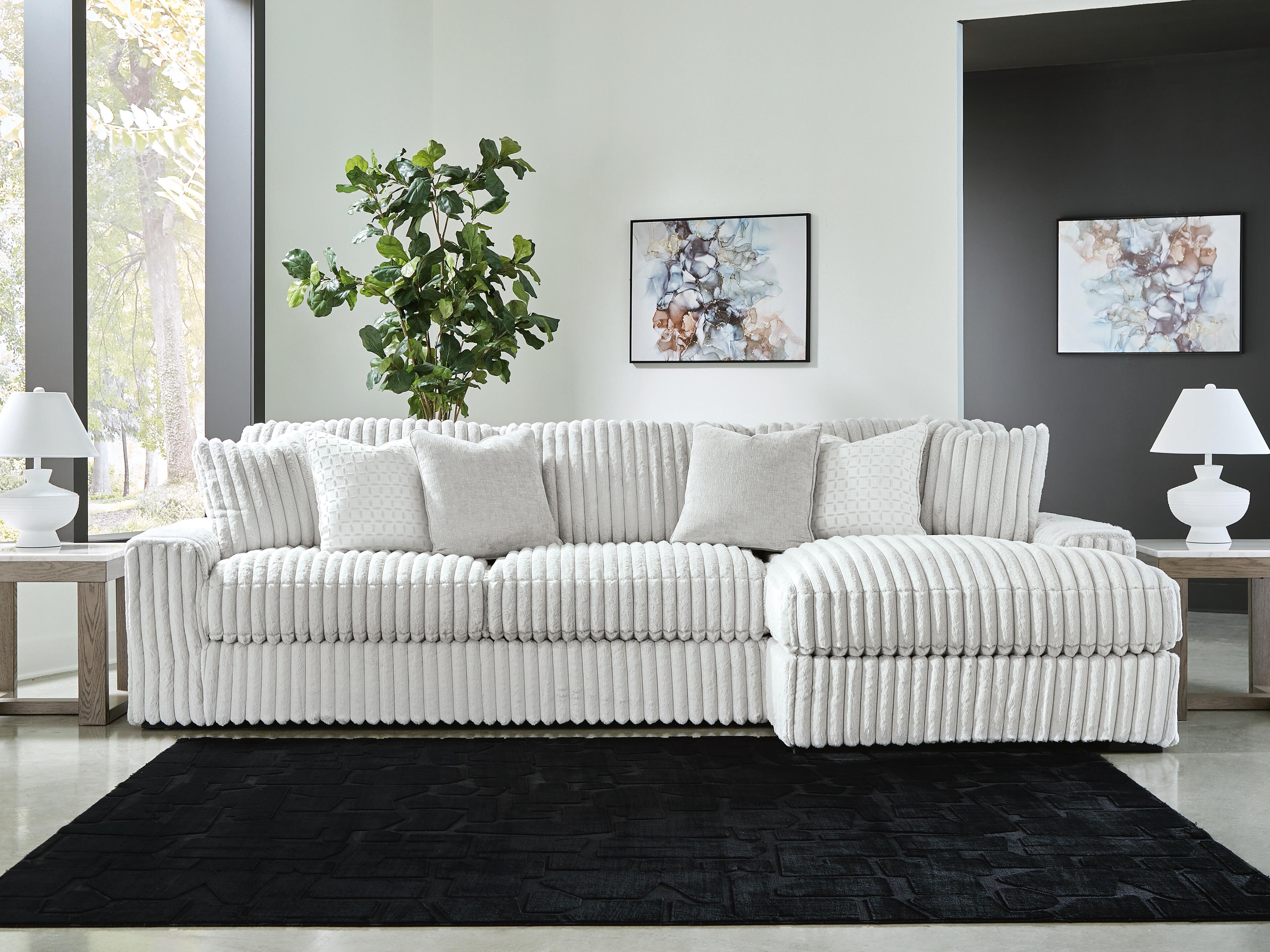J&M Furniture - Ashley Furniture - Stupendous 2-Piece Sectional with Chaise - LAF 2-Piece Sectional with Chaise / Alloy - 25903S7