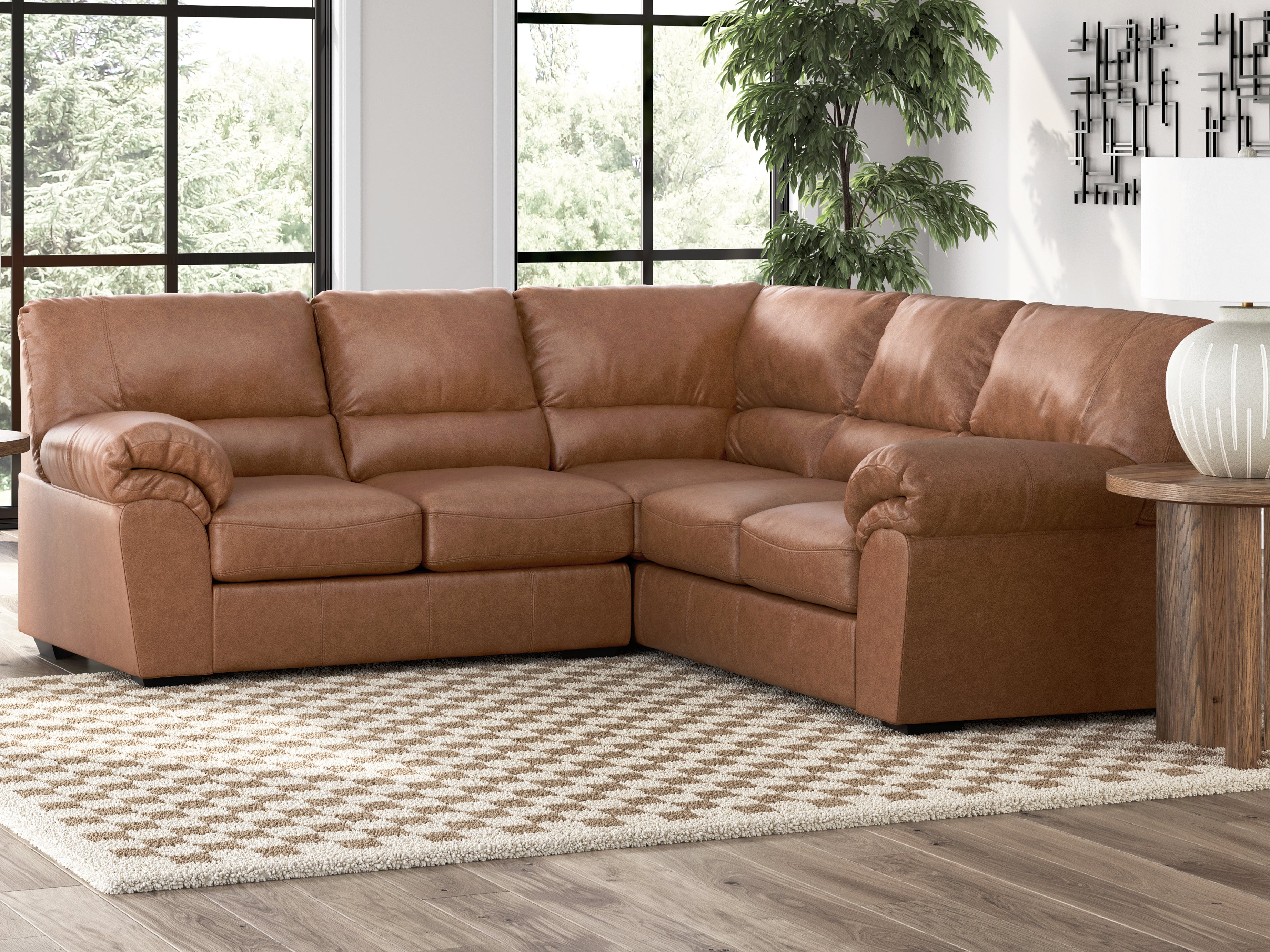 J&M Furniture - Ashley Furniture - WillowBend 2-Piece Sectional - 2-Piece Sectional / Caramel - PC27704S1