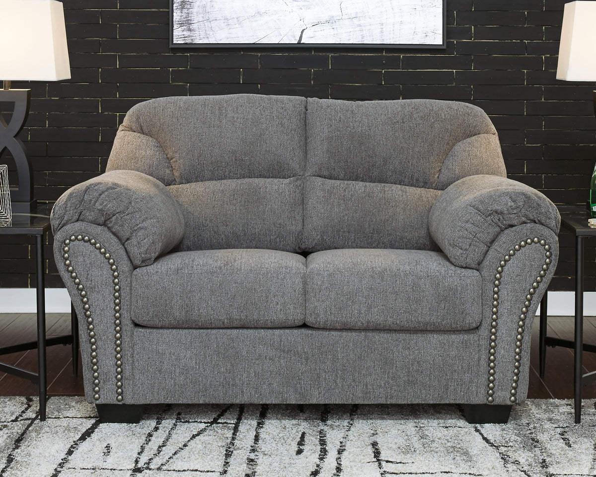 J&M Furniture - Ashley Furniture - Allmaxx Loveseat - Loveseat / Pewter - 2810535