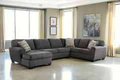 J&M Furniture - Ashley Furniture - Ambee 3-Piece Sectional with Chaise - RAF 3-Piece Sectional with Chaise / Slate - 28620S1