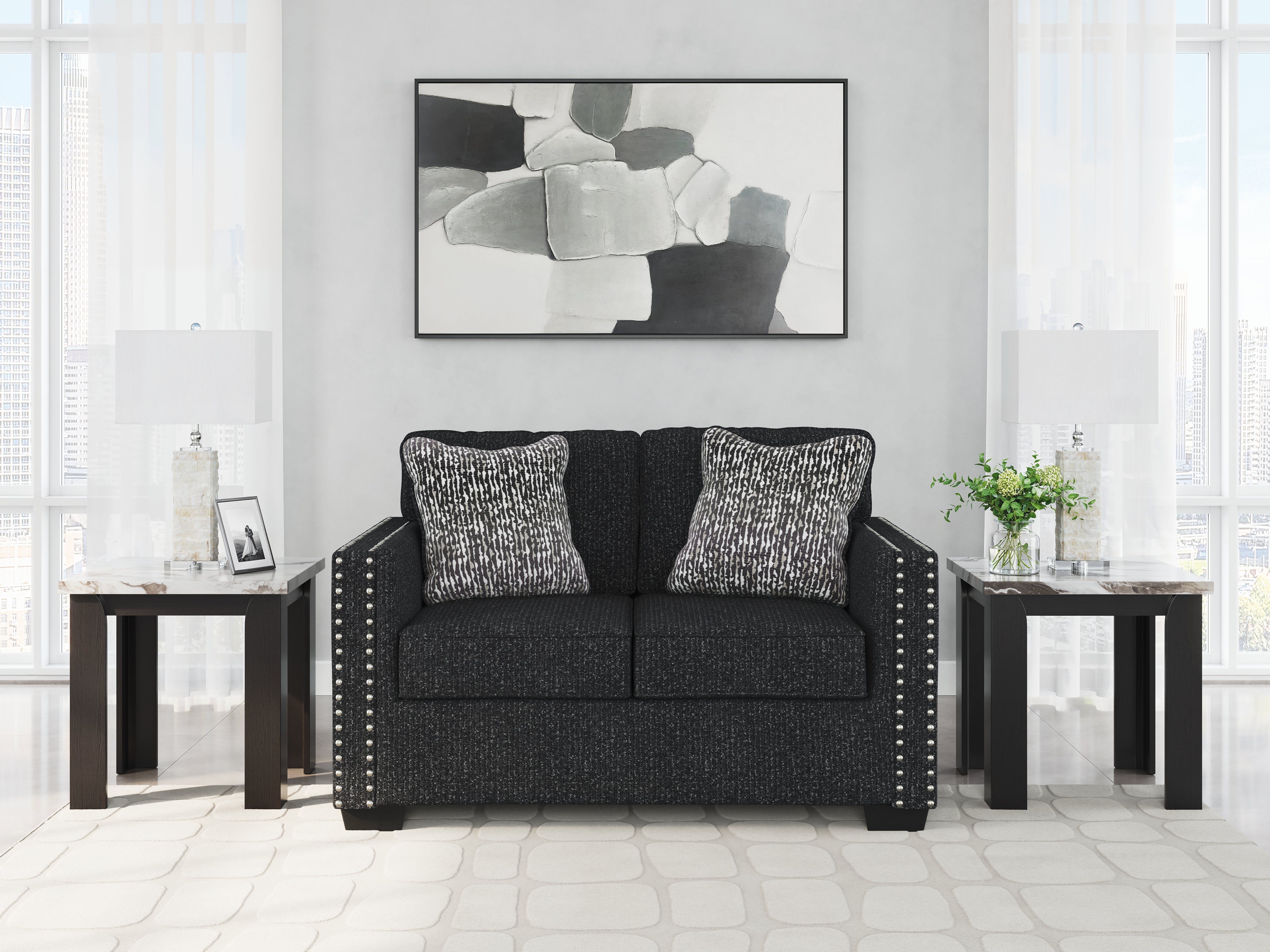 J&M Furniture - Ashley Furniture - Jasmine Peaks Loveseat - Loveseat / Coal - 2890435