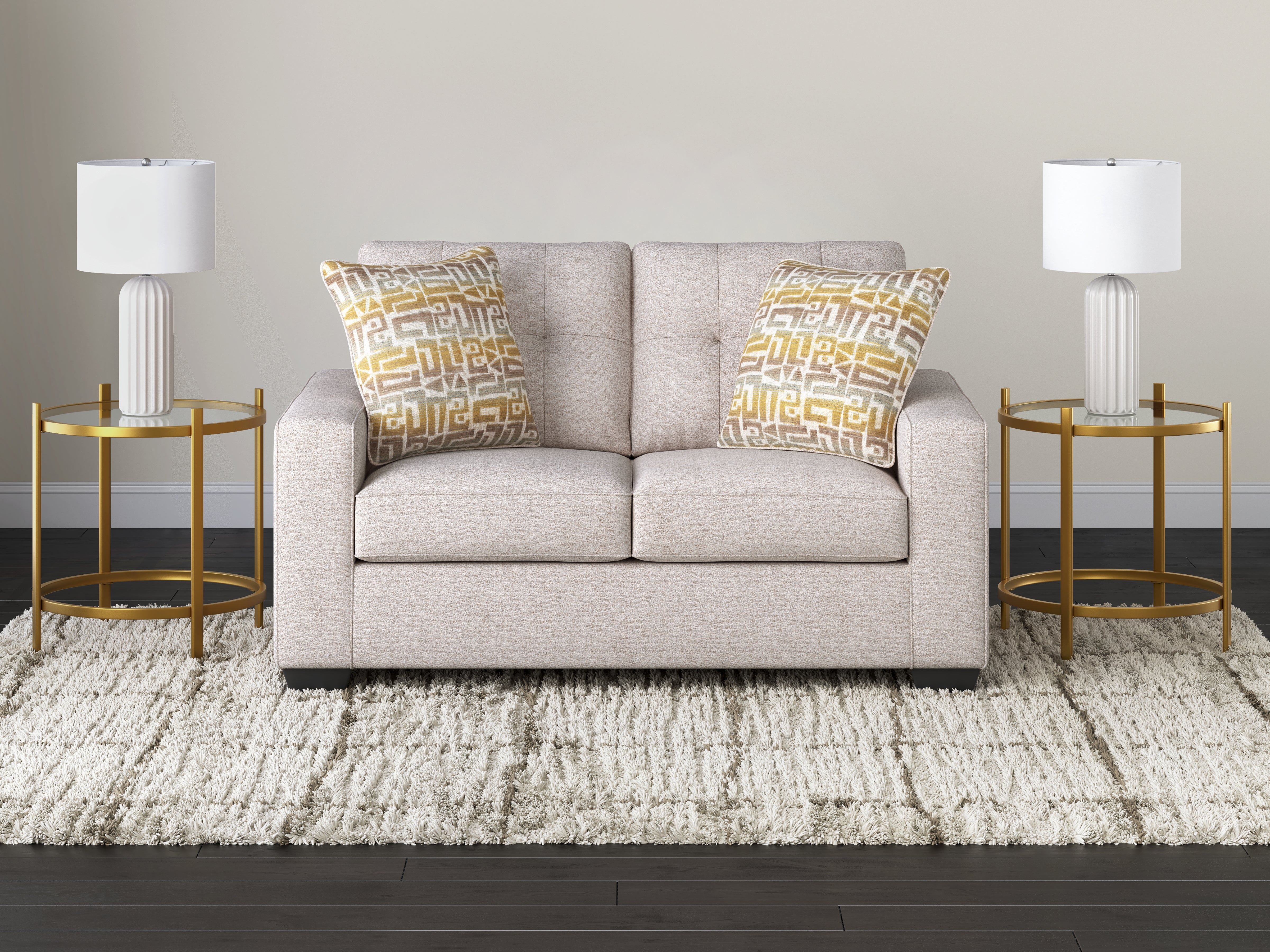 J&M Furniture - Ashley Furniture - Larimer Loveseat - Loveseat / Iron - PC2920435