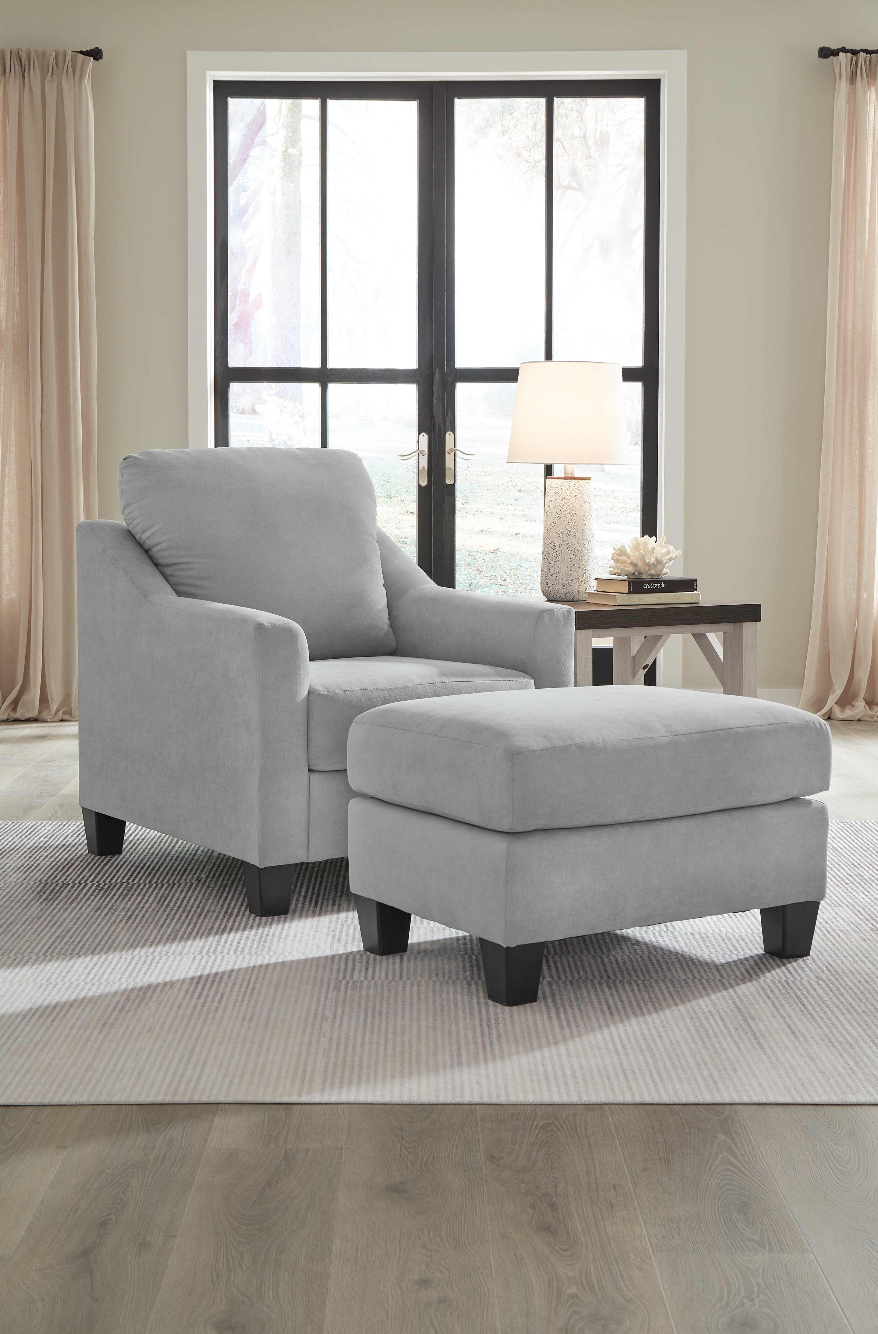 J&M Furniture - Ashley Furniture - Adlai Chair and Ottoman - Chair and Ottoman - 30103U1