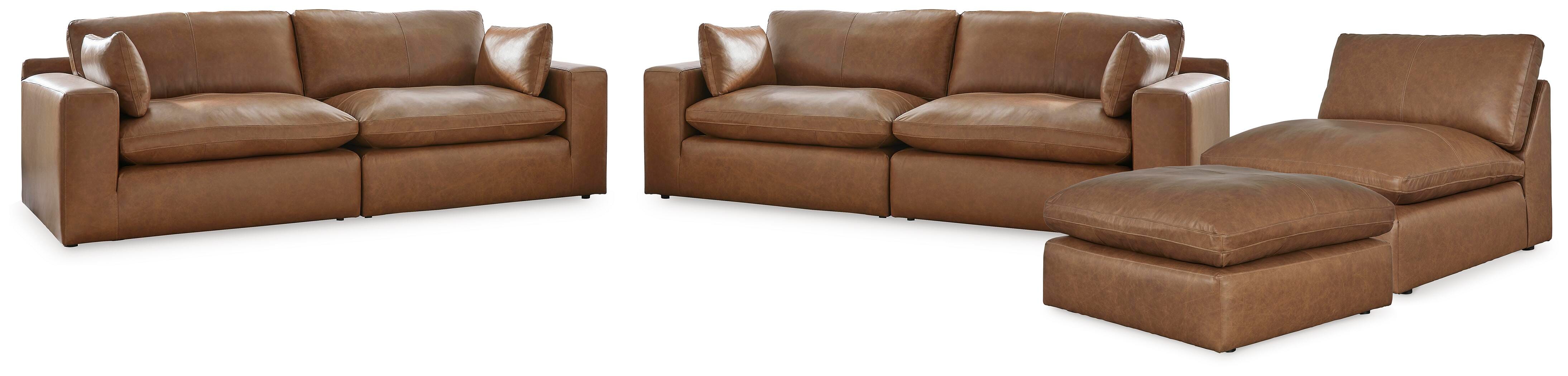 J&M Furniture - Ashley Furniture - Emilia 3-Piece Sectional Sofa, 2-Piece Sectional Loveseat and Ottoman - 3-Piece Sectional Sofa, 2-Piece Sectional Loveseat and Ottoman - 30901U3
