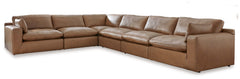 J&M Furniture - Ashley Furniture - Emilia 6-Piece Sectional - RAF 6-Piece Sectional / Caramel - 30901S5