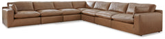 J&M Furniture - Ashley Furniture - Emilia 7-Piece Sectional - RAF 7-Piece Sectional / Caramel - 30901S6