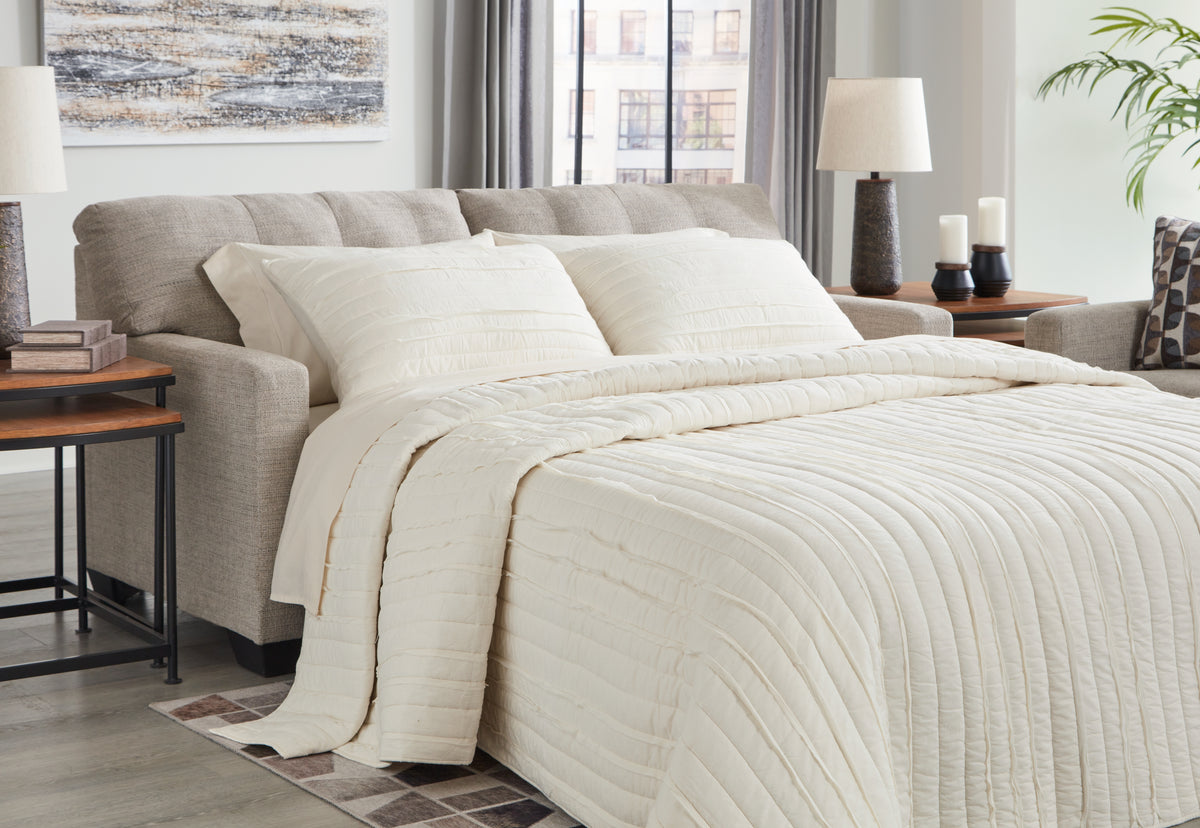 J&M Furniture - Ashley Furniture - Mahoney Full Sofa Sleeper - Full Sofa Sleeper / Pebble - 3100436