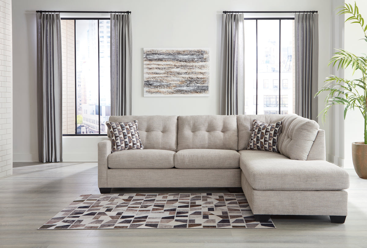J&M Furniture - Ashley Furniture - Mahoney 2-Piece Sectional with Chaise - LAF 2-Piece Sectional with Chaise / Chocolate - 31005S2