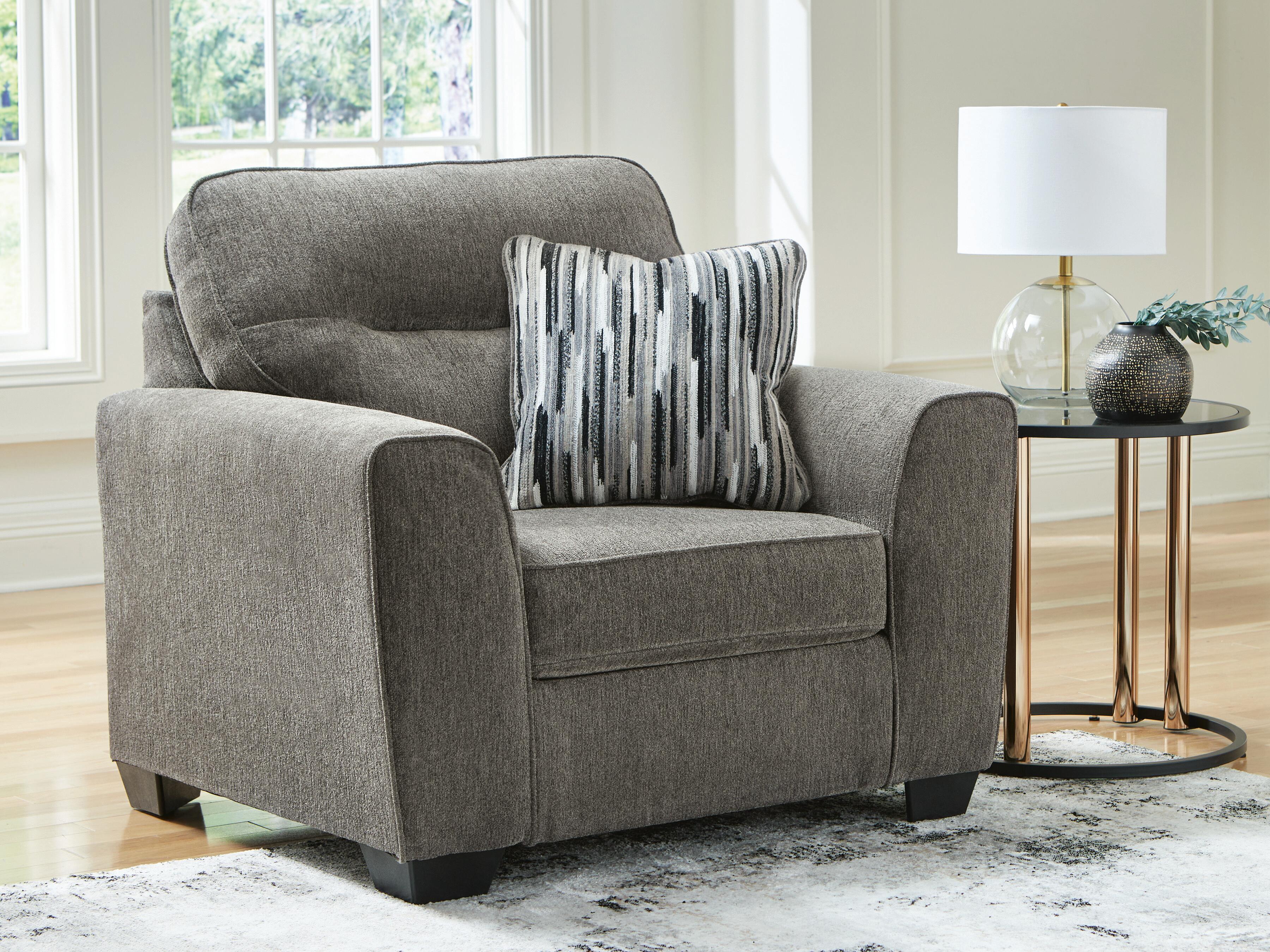 J&M Furniture - Ashley Furniture - Olten Oversized Chair - Chair and a Half / Graphite - 3130523