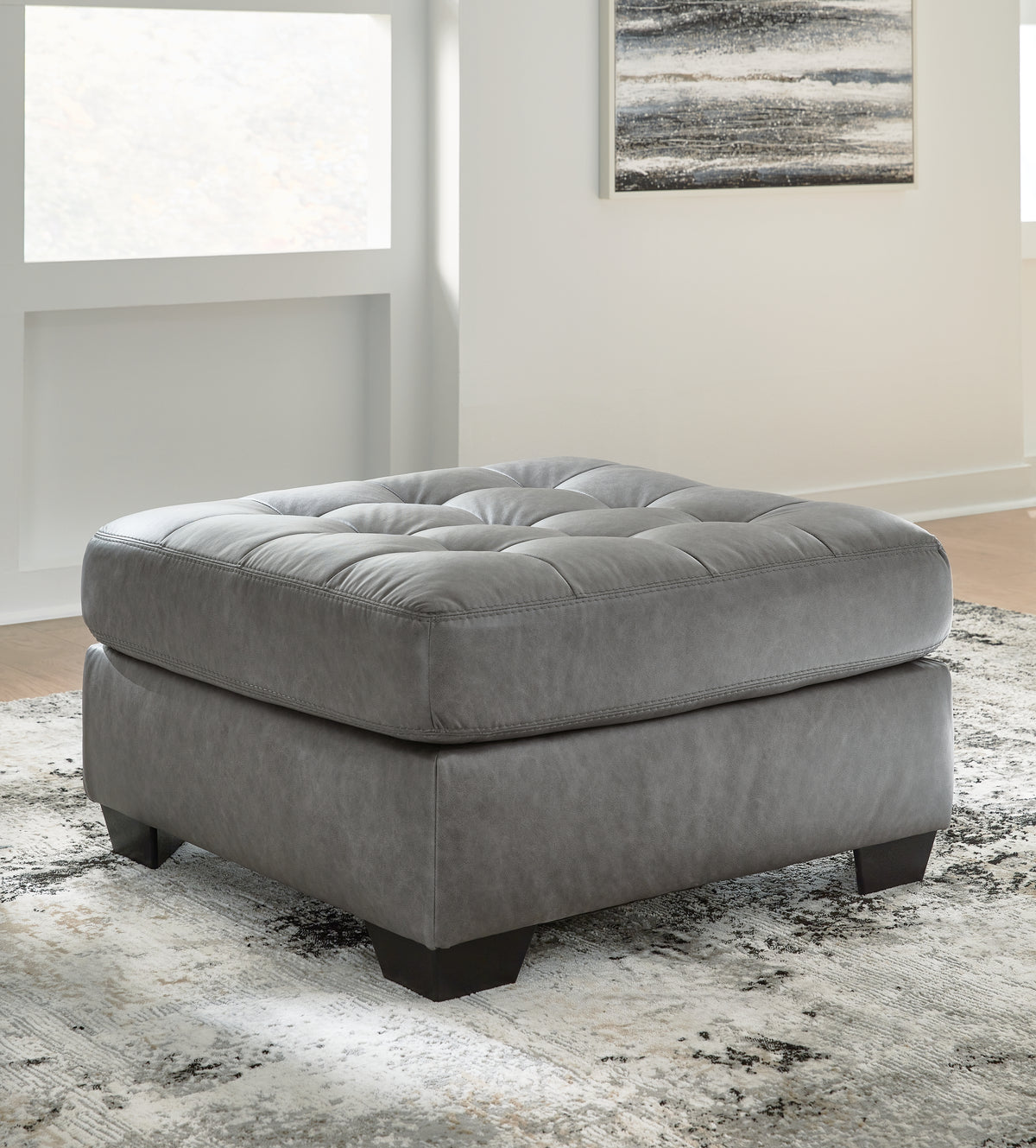 J&M Furniture - Ashley Furniture - Clairette Court Oversized Accent Ottoman - Oversized Accent Ottoman / Alloy - 3150308