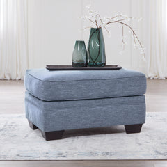 J&M Furniture - Ashley Furniture - Carissa Manor Ottoman - Ottoman / Denim - 3260414