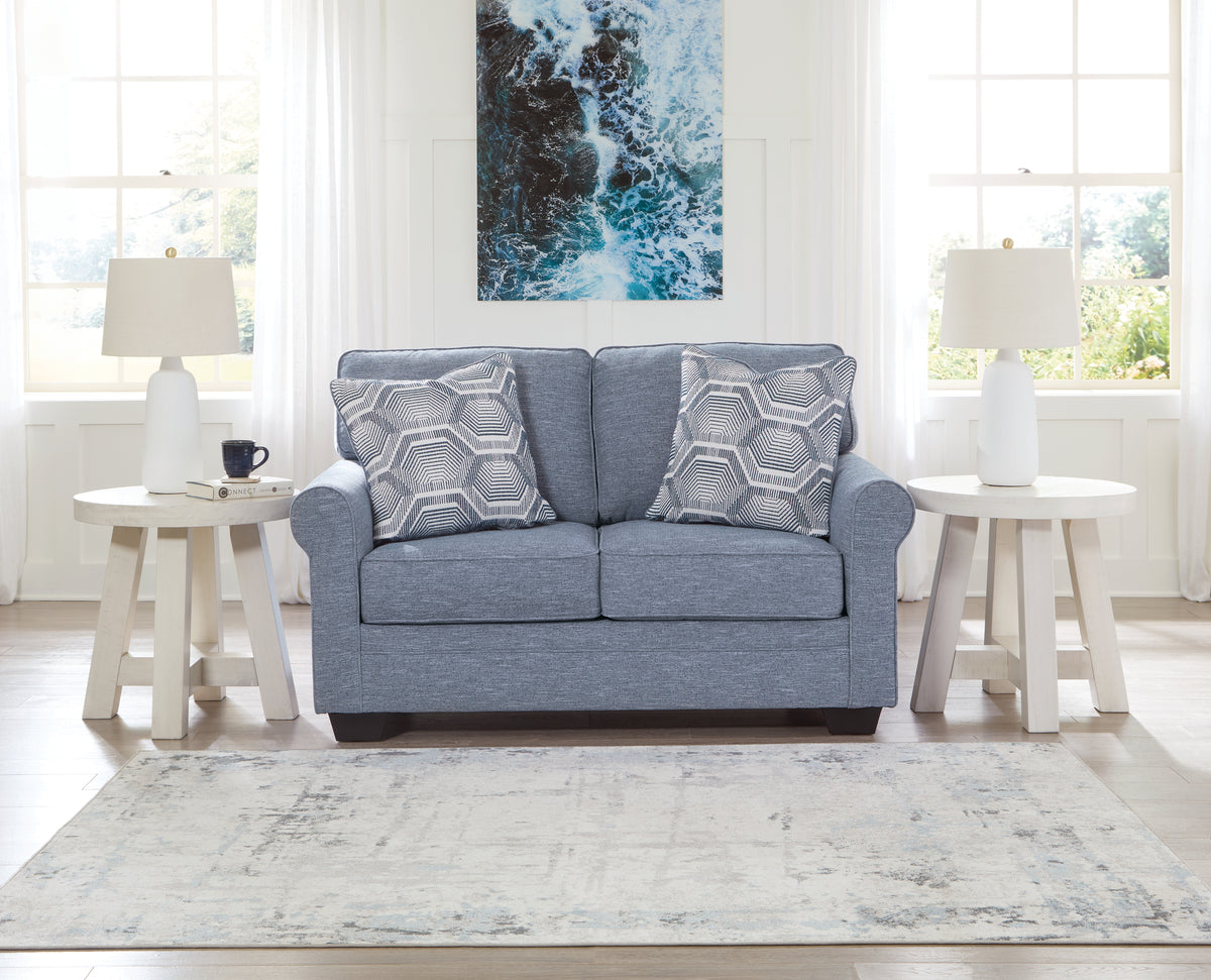 J&M Furniture - Ashley Furniture - Carissa Manor Loveseat - Loveseat / Denim - 3260435