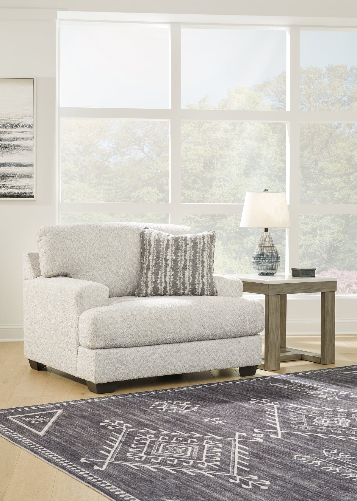 J&M Furniture - Ashley Furniture - Brebryan Oversized Chair - Chair and a Half / Flannel - 3440123