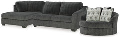 Biddeford 2-Piece Sectional and Oversized Swivel Accent Chair