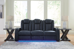 J&M Furniture - Ashley Furniture - Fyne-Dyme Power Reclining Sofa - PWR REC Sofa with ADJ Headrest / Sapphire - 3660315