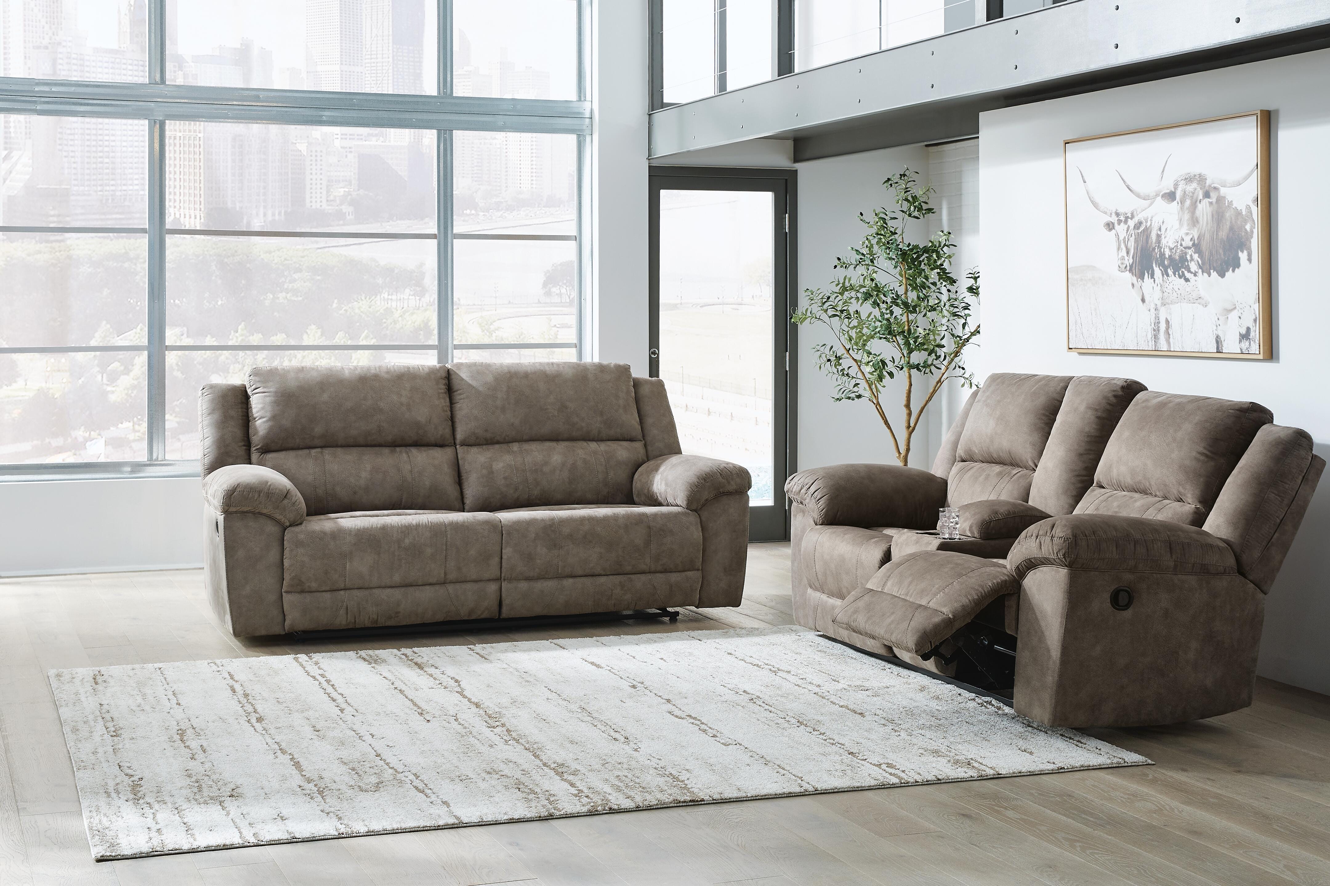 J&M Furniture - Ashley Furniture - Laresview Reclining Sofa and Loveseat - Reclining Sofa and Loveseat - 37203U1